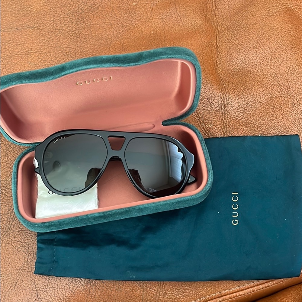 Gucci Black Sunglasses with Case